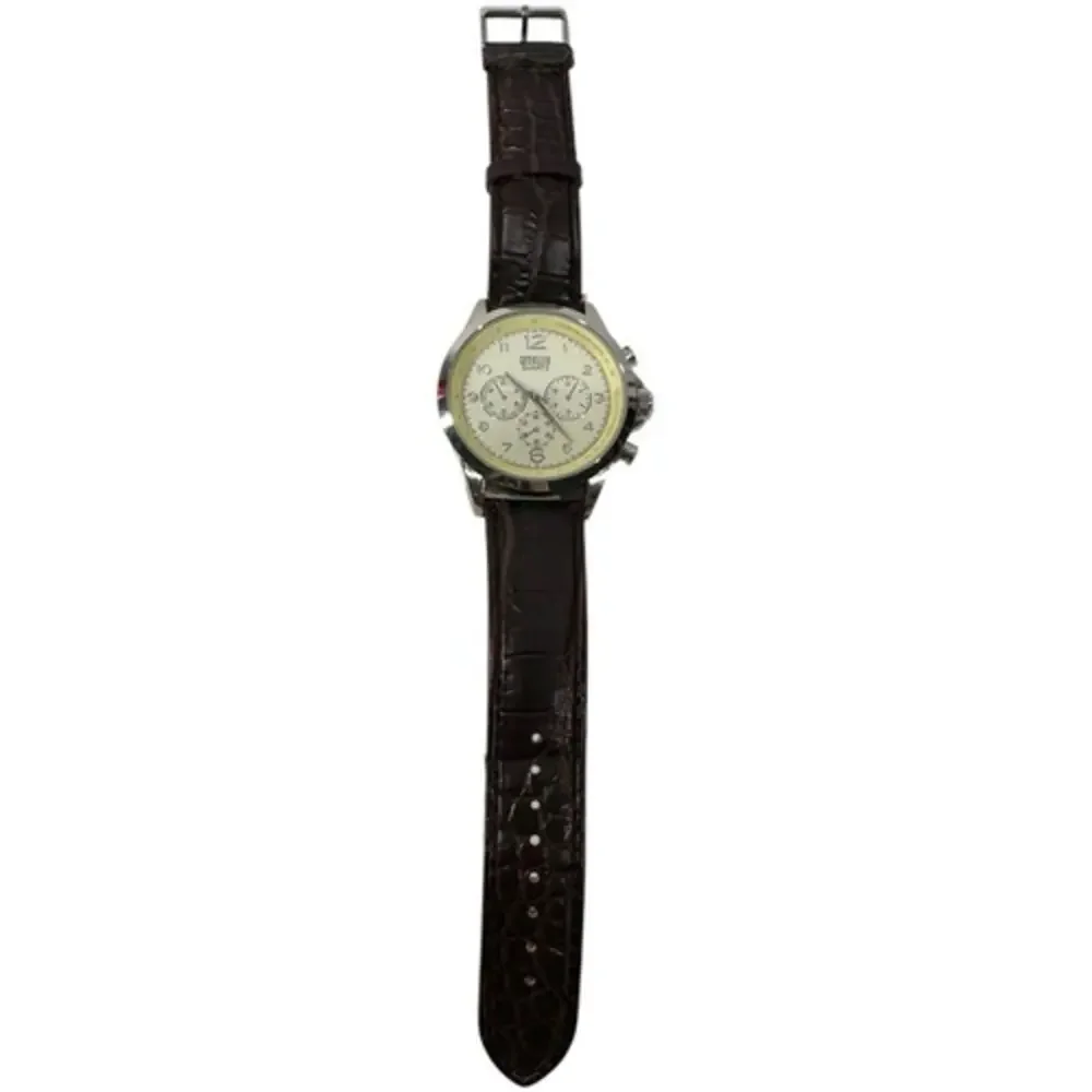 Cote D'Azur Mens Watch Quartz‎ Movement Leather Band